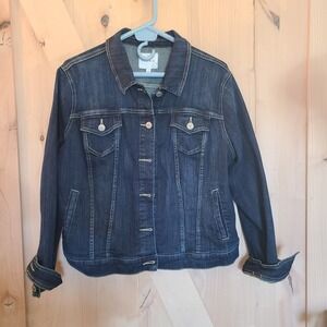 Torrid Women's Jean Jacket Size 1 (14), Distressed Denim, Casual Outerwear, Plus
